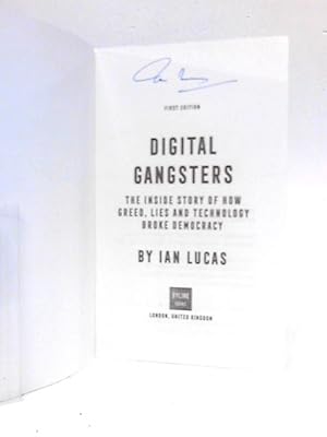 Seller image for Digital Gangsters for sale by World of Rare Books