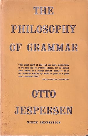 Immagine del venditore per The Philosophy of Grammar venduto da In 't Wasdom - antiquariaat Cornelissen & De Jong