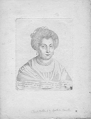 Agatha Castillionea uxor; Claudii Domini de Marolles; Agathe de Châtillon, épouse de Claude Domin...