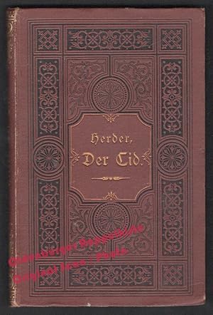 Seller image for Der Cid: Nach spanischen Romanzen besungen von. (1868) - Herder, Johann Gottfried von for sale by Oldenburger Rappelkiste