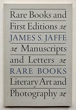 Seller image for James S. Jaffe Rare Books: Rare Books & First Editions, Manuscripts & Letters, Literary Art & Photography for sale by George Ong Books