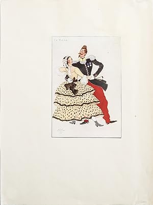 1937 French Dance Poster, La Polka - Ivanoff