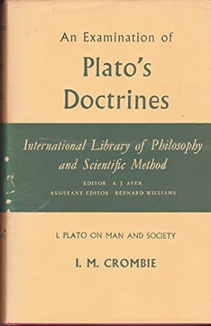 Immagine del venditore per An Examination of Plato's Doctrines: v. 1 (International Library of Philosophy) venduto da WeBuyBooks