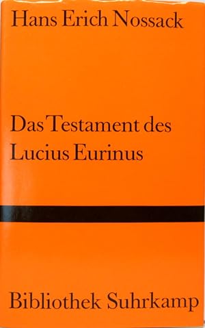 Das Testament des Lucius Eurinus.