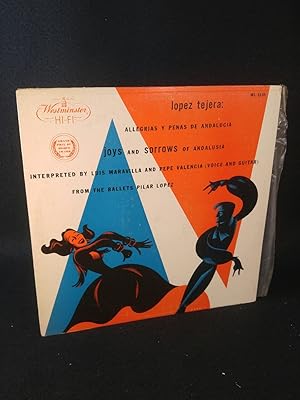 Allegrias Y Penas De Analucia (Joys And Sorrows Of Andalusia) . Vinyl-LP. 1952 LP Good (G) / Cove...