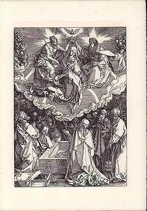 Seller image for Amslerdruck auf Bütten. Dürer. 1510. Marienkrönung. Aus dem Bilderzyklus "Das Marienleben" for sale by ANTIQUARIAT Franke BRUDDENBOOKS
