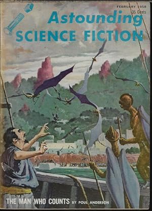 Imagen del vendedor de ASTOUNDING Science Fiction: February, Feb. 1958 ("The Man Who Counts") a la venta por Books from the Crypt