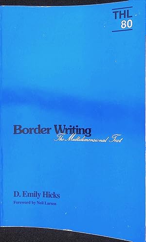 Bild des Verkufers fr Border Writing: The Multidimensional Text zum Verkauf von Carpetbagger Books