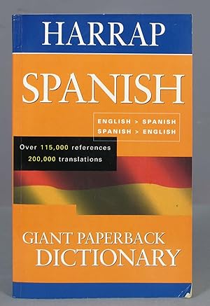 Bild des Verkufers fr Harrap Giant Paperback Spanish Dictionary. Harraps Staff zum Verkauf von EL DESVAN ANTIGEDADES