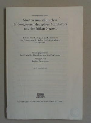Seller image for Von mittelalterlichen Bildern und Lehrfiguren im Dienste der Schule und des Unterrichts. for sale by Antiquariat Sander