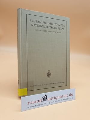 Seller image for Ergebnisse der exakten Naturwissenschaften: 27. Band for sale by Roland Antiquariat UG haftungsbeschrnkt