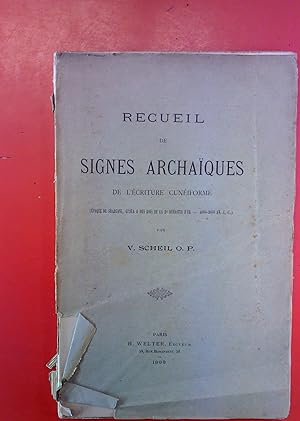 Bild des Verkufers fr Recueil De Signes Archaiques De LEcriture Cuneiforme zum Verkauf von biblion2