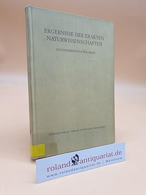 Seller image for Ergebnisse der exakten Naturwissenschaften: 31. Band for sale by Roland Antiquariat UG haftungsbeschrnkt