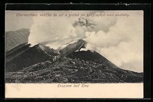 Ansichtskarte Etna, Eruzione dell` Etna