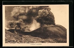Ansichtskarte L`Etna, Vesuvio in eruzione