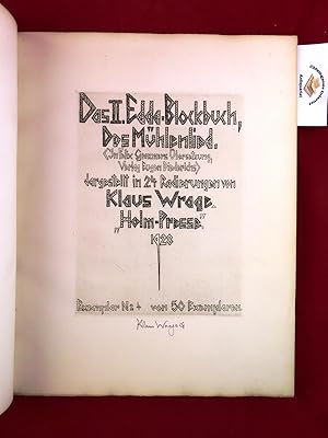 Das II. Edda-Blockbuch. Das Mühlenlied. In Felix Genzmers Übersetzung, Verlag Eugen Diederichs. D...