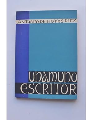 Imagen del vendedor de Unamuno escritor a la venta por LIBRERA SOLAR DEL BRUTO