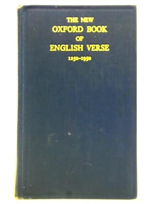 Imagen del vendedor de The New Oxford Book of English Verse 1250-1950 a la venta por World of Rare Books