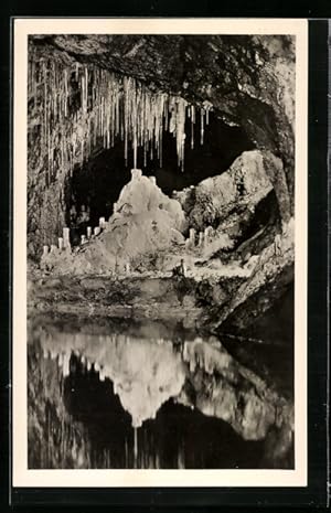 Ansichtskarte Saalfeld /Saale, Blick in die Feengrotte