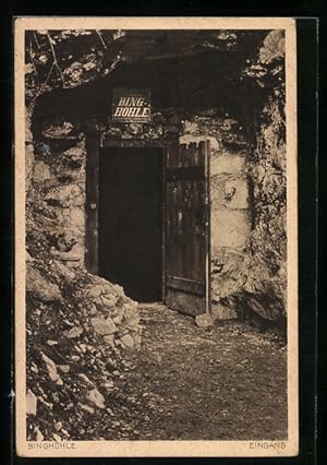 Ansichtskarte Streitberg /Fränkische Schweiz, Binghöhle, Eingang