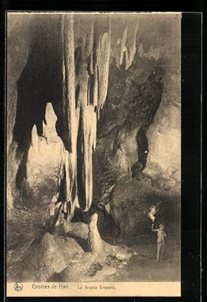 Ansichtskarte Grottes de Han, La Grande Draperie