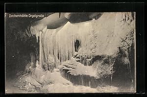 Ansichtskarte Die Dechenhöhle, Orgelgrotte