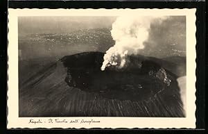 Ansichtskarte Napoli, Il Vesuvio visto dall`Aeroplano, Vulkan