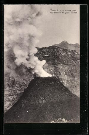 Ansichtskarte Vesuvio, Il piccolo cono nell`interno del gran cratere