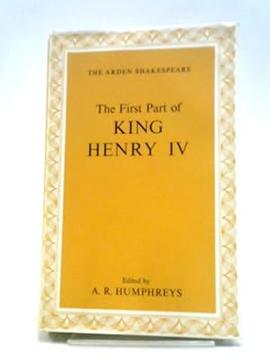 Imagen del vendedor de The First Part of King Henry IV a la venta por World of Rare Books