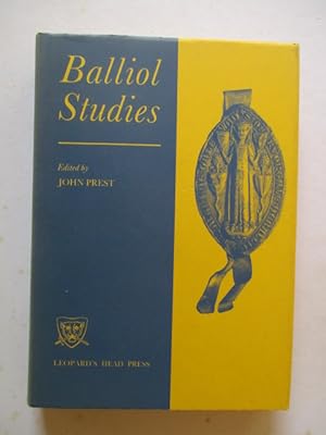 Bild des Verkufers fr Balliol Studies zum Verkauf von GREENSLEEVES BOOKS