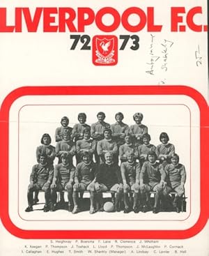 Ansichtskarte / Postkarte Fußballmannschaft Liverpool FC 1972 1973, Portrait, Autogramme, Lindsay...