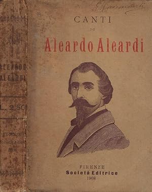 Bild des Verkufers fr Canti di Aleardo Aleardi zum Verkauf von Biblioteca di Babele