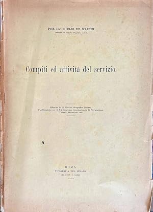 Bild des Verkufers fr Compiti ed attivit del servizio zum Verkauf von Biblioteca di Babele