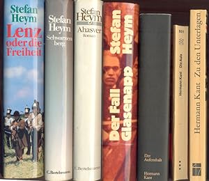 Bild des Verkufers fr (4 x Stefan Heym, 3 x Hermann Kant:) I: Heym, S.: Lenz oder die Freiheit. Roman. II: Heym, S.: Schwarzenberg. Roman. III: Heym, S.: Ahasver. Roman. IV: Heim, S.: Der Fall Glasenapp. V: Kant, H.: Der Aufenthalt. Roman. VI: Kant, H.: Die Aula. Roman. VII: Kant, H.: Zu den Unterlagen. Publizistik 1957-1980. zum Verkauf von Antiquariat Buechel-Baur