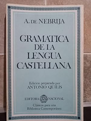 Imagen del vendedor de Gramtica de la Lengua Castellana a la venta por Libros de Ultramar Alicante