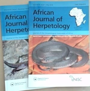 African Journal Of Herpetology: Journal of the Herpetological Association of Africa. Volume 67 Is...