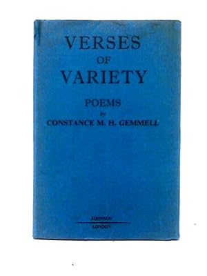 Bild des Verkufers fr Verses Of Variety: Poems zum Verkauf von World of Rare Books