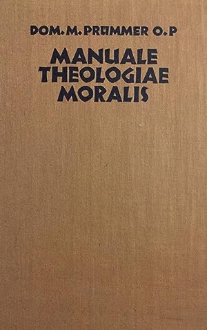 Bild des Verkufers fr MANUALE THEOLOGIAE MORALIS II secundum principia S. Thomae Aquinatis zum Verkauf von Librovicios