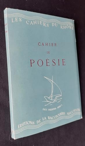 Seller image for Cahier de posie. for sale by Le Livre  Venir