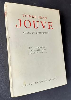 Seller image for Pierre Jean Jouve pote et romancier. for sale by Le Livre  Venir