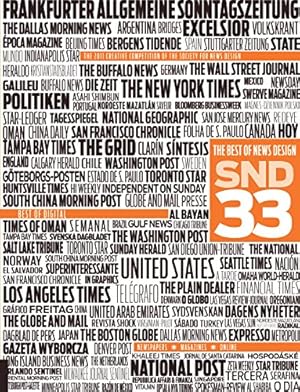 Bild des Verkufers fr The Best of News Design 33rd Edition (Best of Newspaper Design) zum Verkauf von ZBK Books