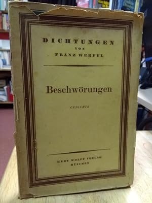 Seller image for Beschwrungen. [Gedichte / Dichtungen]. for sale by NORDDEUTSCHES ANTIQUARIAT