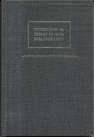 ROSS MACDONALD/ KENNETH MILLAR A Descriptive Bibliography.