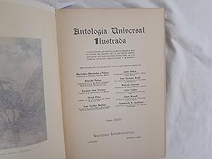 Immagine del venditore per Antologa Universal Ilustrada. Tomo XIII venduto da Librera "Franz Kafka" Mxico.