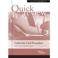 Immagine del venditore per Quick Review of California Civil Procedure(Quick Reviews) venduto da eCampus