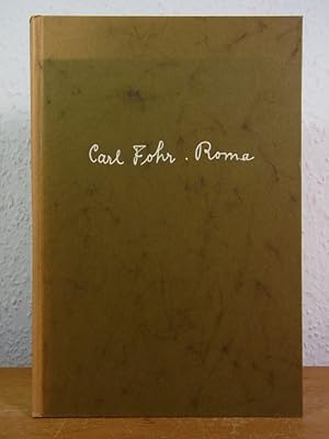 Seller image for Carl Philipp Fohr. Skizzenbuch. Bildniszeichnungen deutscher Knstler in Rom for sale by Antiquariat Weber