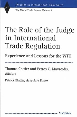 Image du vendeur pour The Role of the Judge in International Trade Regulation (Hardcover) mis en vente par CitiRetail