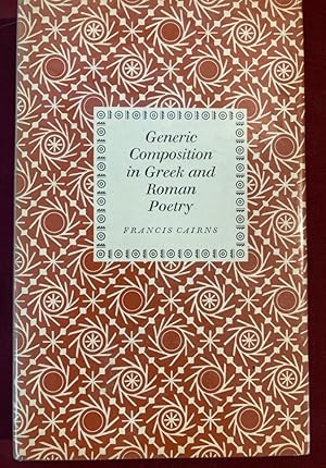Bild des Verkufers fr Generic Composition in Greek and Roman Poetry. zum Verkauf von Plurabelle Books Ltd