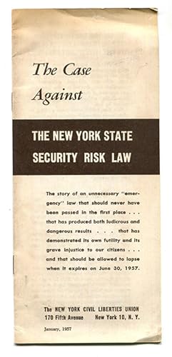 The Case Against The New York State Security Risk Law