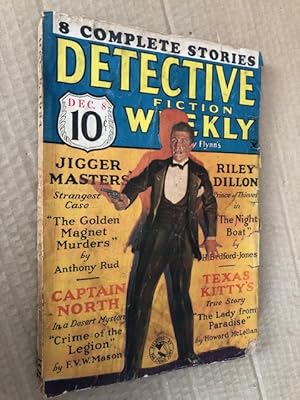 Imagen del vendedor de Detective Fiction Weekly (Formerly Flynn's) Volume LXXXIX Number 5 December 8, 1934 a la venta por Raymond Tait